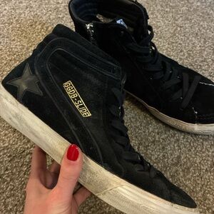 Golden Goose Black High-Top Sneakers size 39